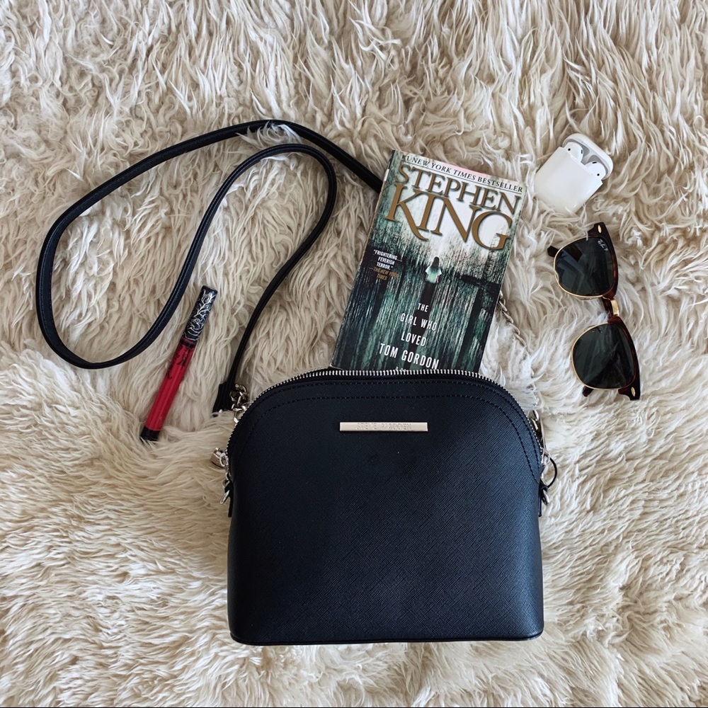 Steve Madden Black BMarilyn Dome Crossbody Purse
